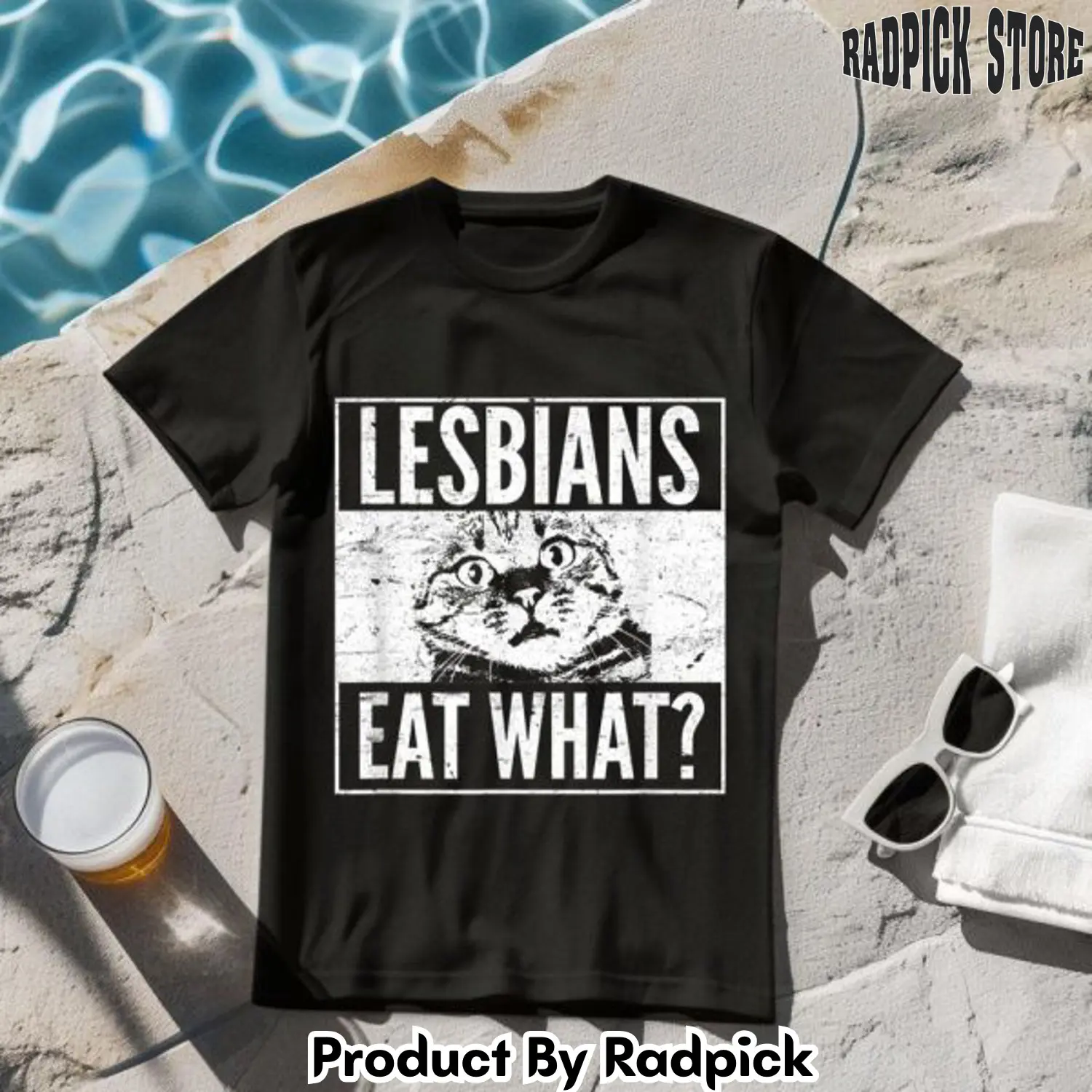 Lesbians eat what cat lgbt humor tshirt rp2636998
